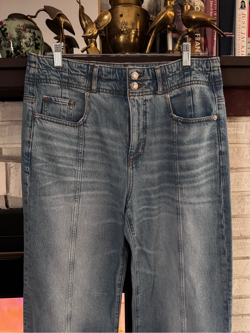 LOFT women’s seamed wide leg jeans NWOT 30 10